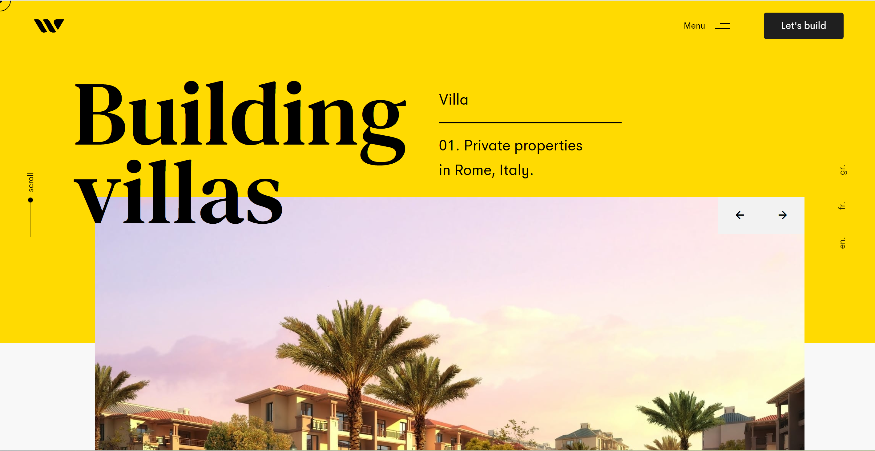 高端建筑设计网站定制案例